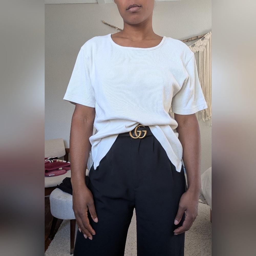 Tan t shirt